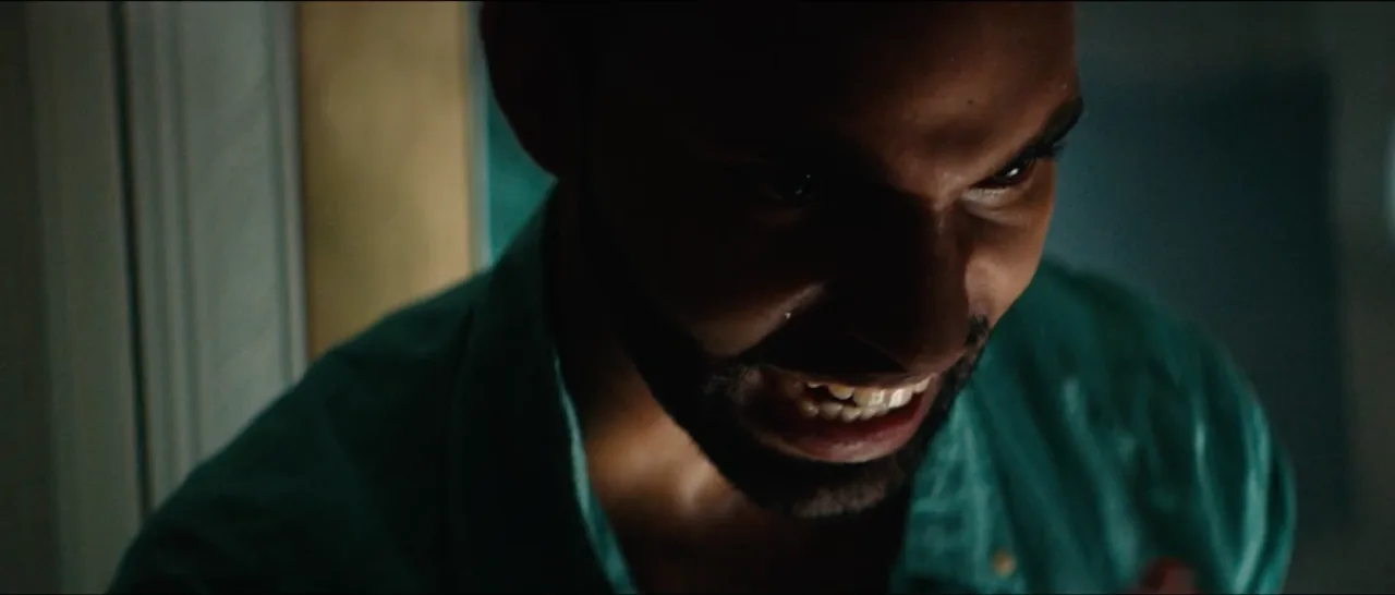 Amilcar Javier as an abusive father screaming at a mother in NY Yankees - Willie Alfonso